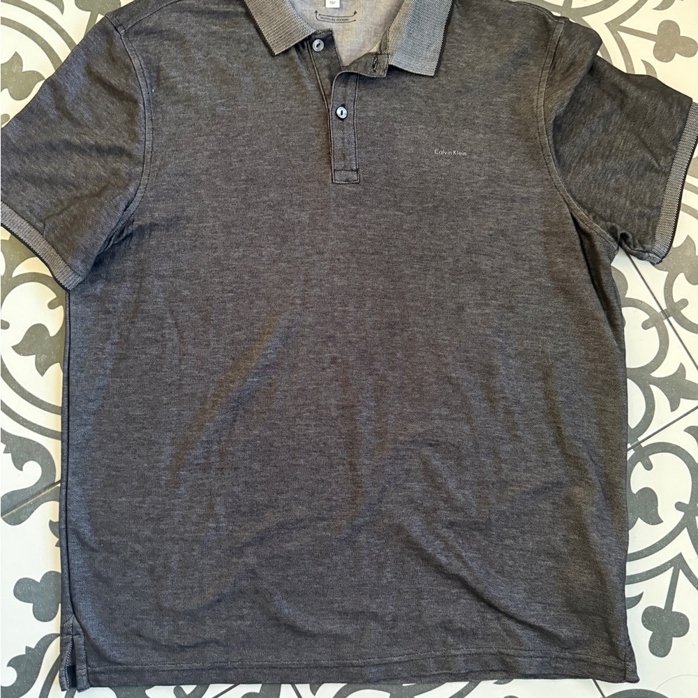 Calvin Klein Charcoal Polo Shirt